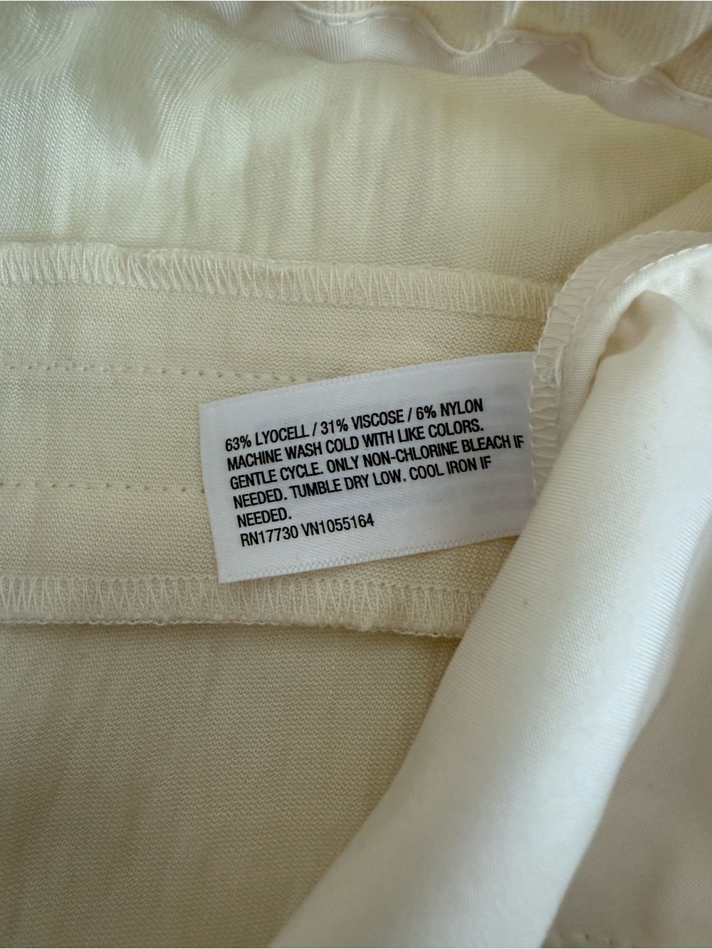 A New Day Cream Wide Leg Lyocell Blend Pull On Pants Size 10 NWT - Picture 5 of 5